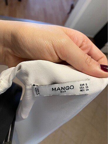 s Beden beyaz Renk Mango tulum
