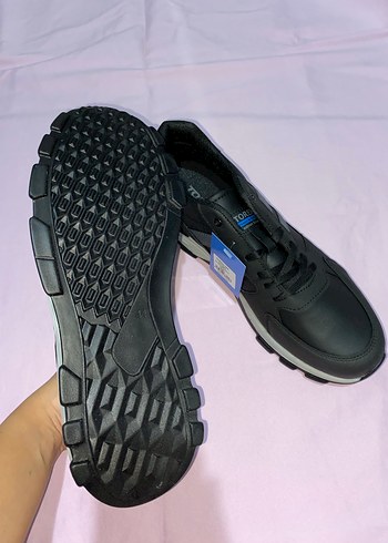 Siyah Erkek Spor Ayakkabı Bağcıklı - Görsel 3