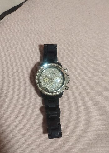 escape Siyah Parlak Taşlı Kadın Kol Saati - Görsel 2