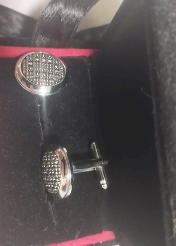 Siyah Modern Erkek Kol Düğmeleri - Görsel 3