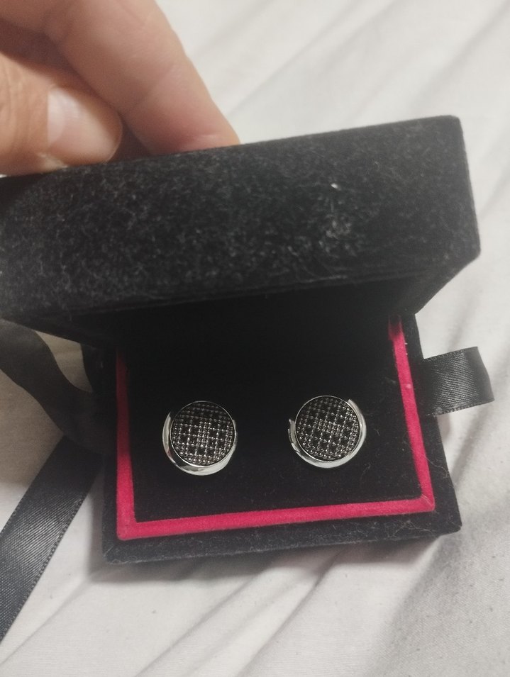 Siyah Modern Erkek Kol Düğmeleri - Görsel 4