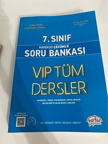 Vıp tüm dersler 7.sınıf soru bankası