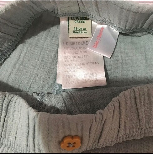 18-24 Ay Beden LCW özel seri pantolon
