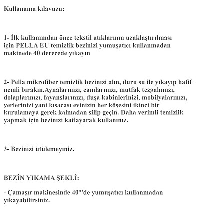 l Beden Pella-eu temizlik bezi