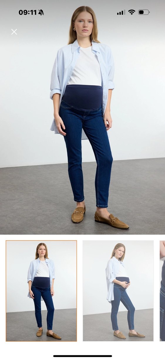 Mavi Denim Hamile Pantolonu - Görsel 4