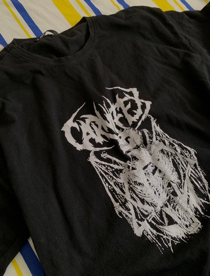 Siyah Baskılı Tişört, Kısa Kollu, Rahat Kesim - Görsel 3