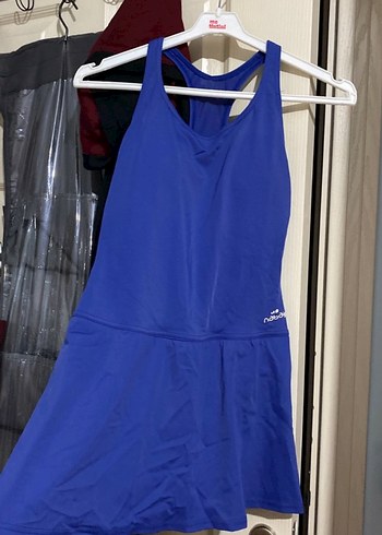 Mavi Spor Midi Elbise - Görsel 2