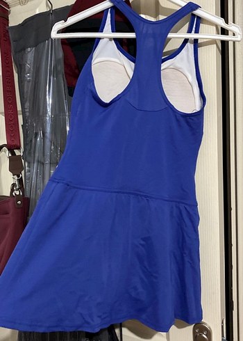 Mavi Spor Midi Elbise - Görsel 3