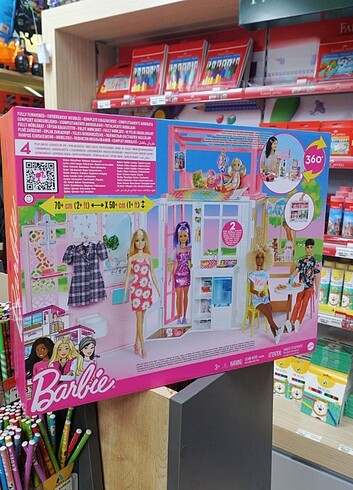 Barbie Portatif Ev Oyuncak Seti