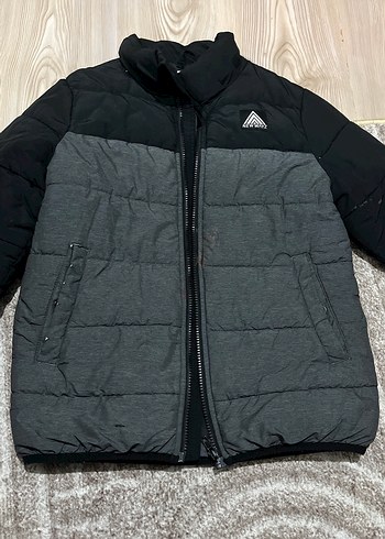H&M Gri Erkek Çocuk Fermuarlı Mont