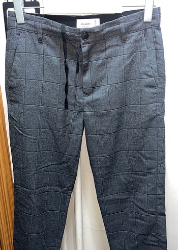 Gri Kareli Regular Fit Pantolon - Görsel 5