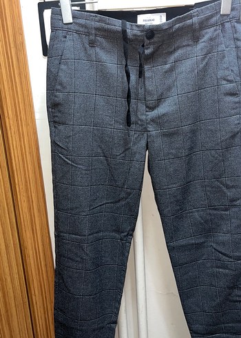 Gri Kareli Regular Fit Pantolon - Görsel 2