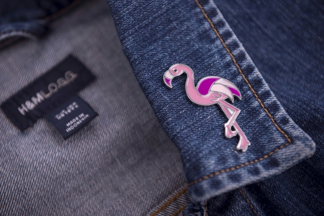 flamingo broş