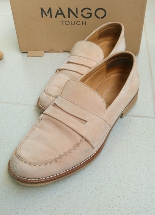 mango süet loafer