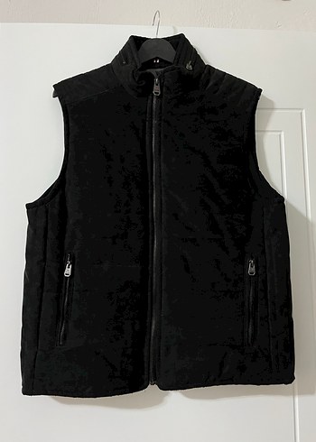 Siyah Fermuarlı Erkek Yelek - Görsel 4