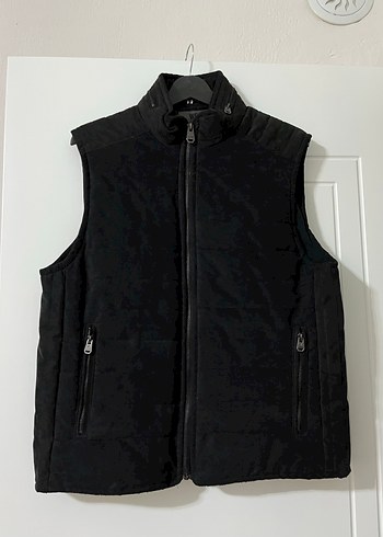 Siyah Fermuarlı Erkek Yelek - Görsel 3