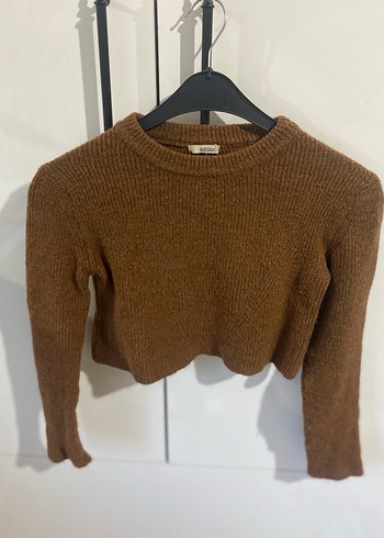 Kahverengi Triko Kadın Kazak - Görsel 3