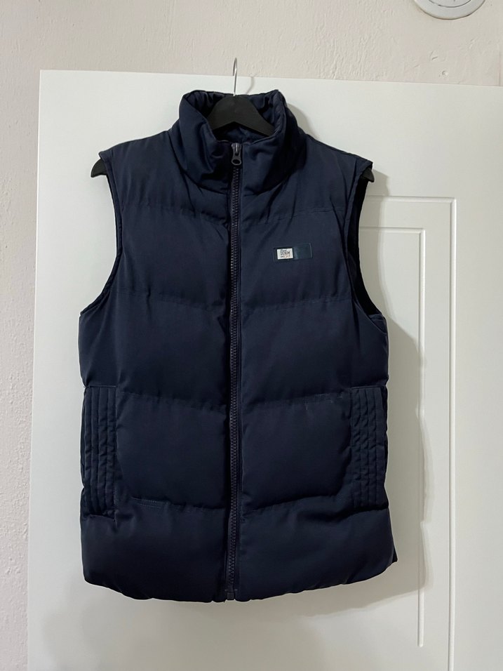 Lacivert Fermuarlı Erkek Şişme Yelek - Görsel 2