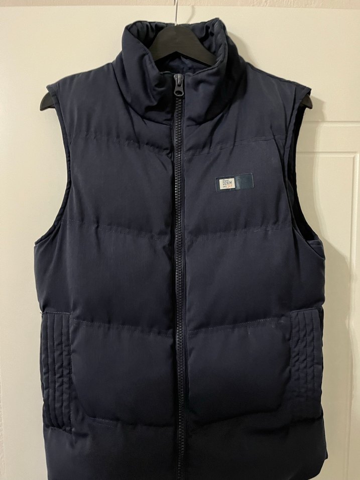 Lacivert Fermuarlı Erkek Şişme Yelek - Görsel 4