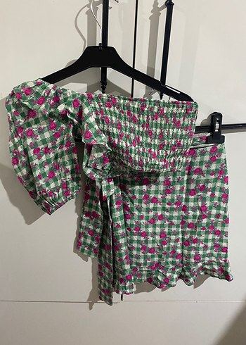 s Beden çeşitli Renk Pembe Çiçekli ikili Takı