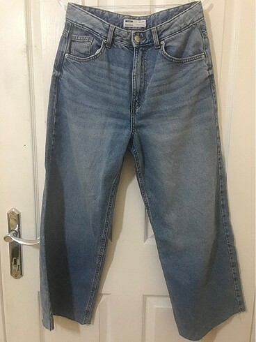 Bershka Kot Pantolon (Wide Leg Jean)