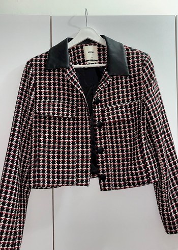Düğmeli Mini Parisian Blazer - Görsel 3