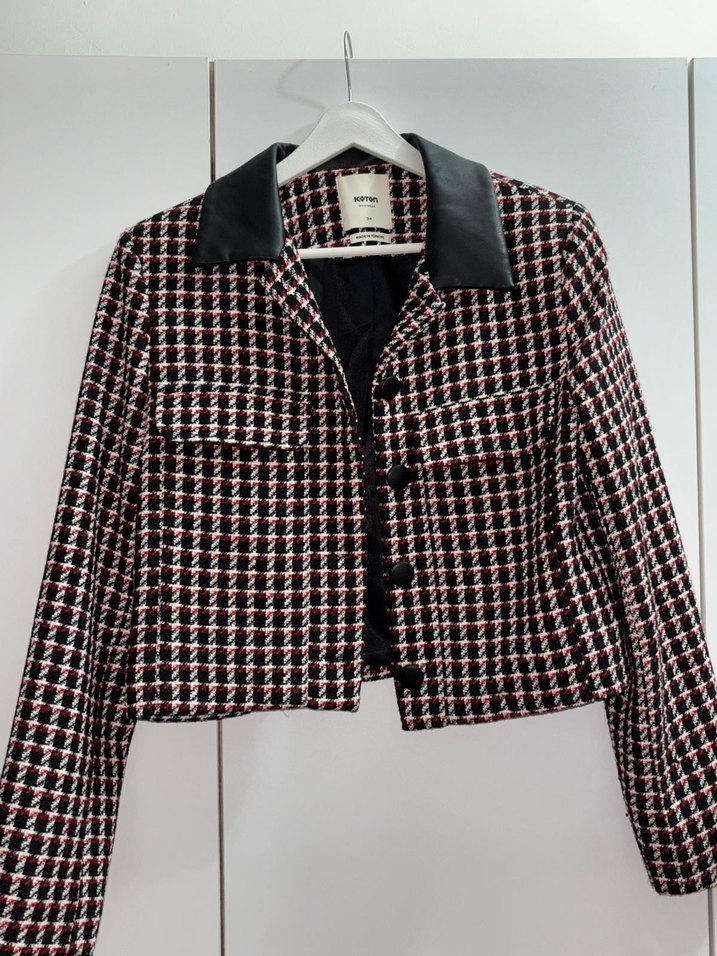 Düğmeli Mini Parisian Blazer - Görsel 3