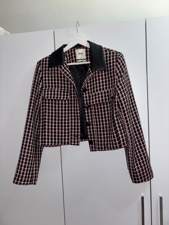 Düğmeli Mini Parisian Blazer - Görsel 2