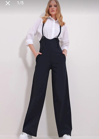 Lacivert Regular Fit Midi Tulum