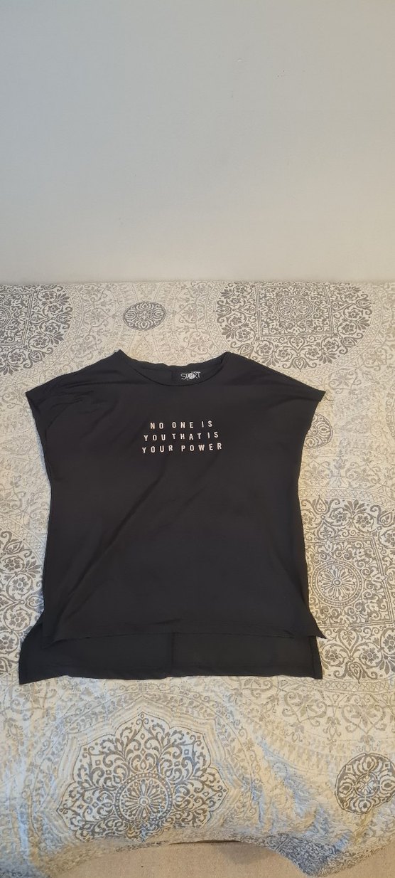 Kız Çocuk Siyah Tişört Dantel Detaylı - Görsel 2