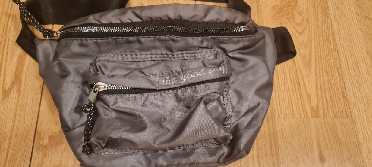 Gri Kadın Bel Çantası - Görsel 2