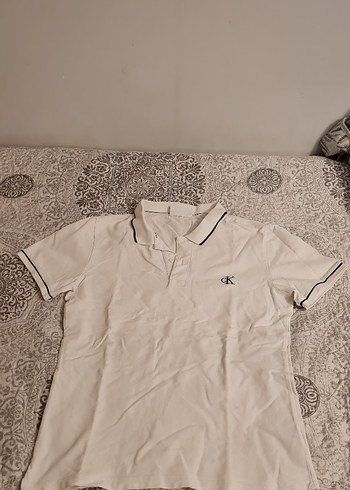 Beyaz Erkek Polo Tişört - Görsel 2