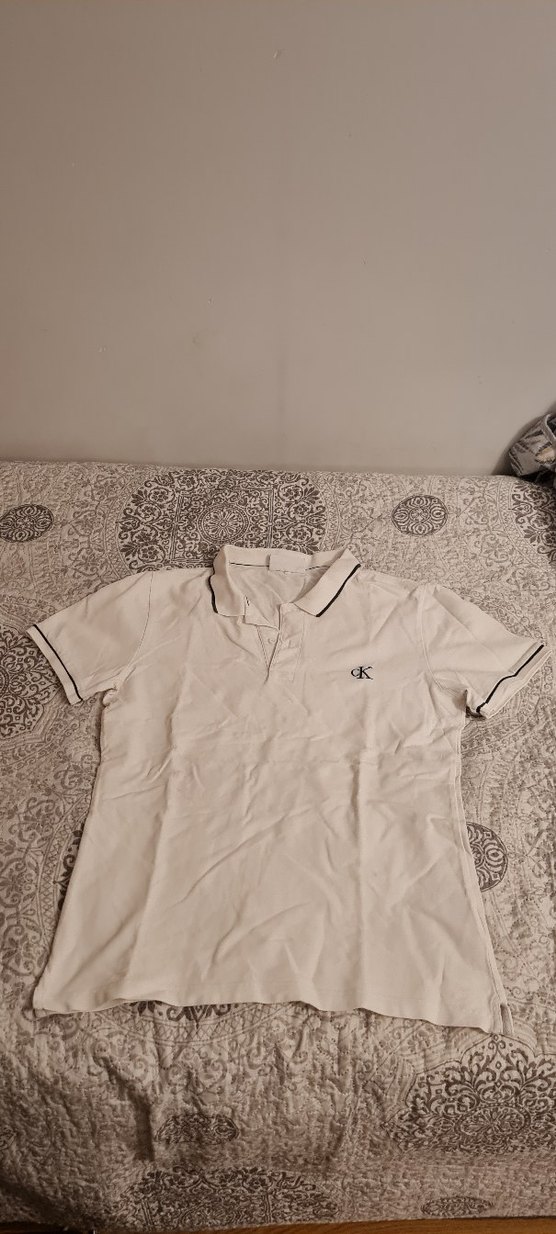 Beyaz Erkek Polo Tişört - Görsel 2