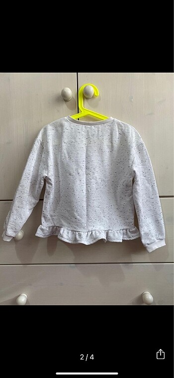 8 Yaş Beden ten rengi Renk LCW sweat punch baskılı harika