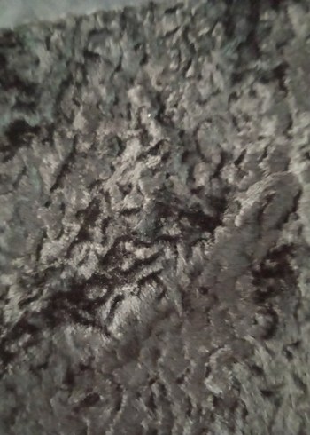 Siyah Kadın Peluş Kürk Ceket - Görsel 4