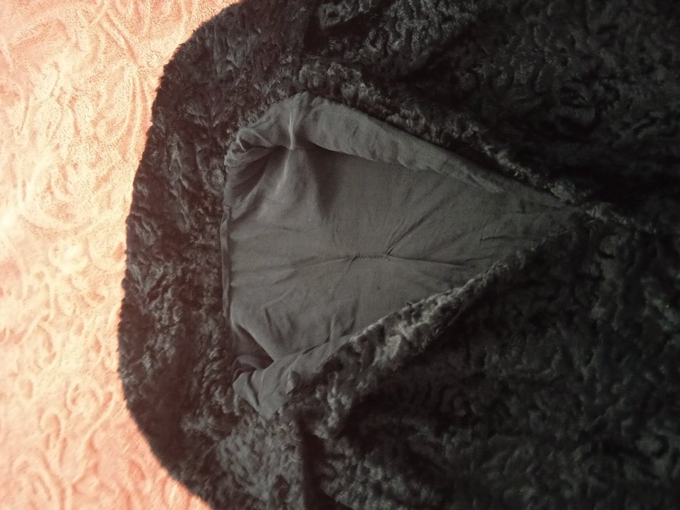 Siyah Kadın Peluş Kürk Ceket - Görsel 2