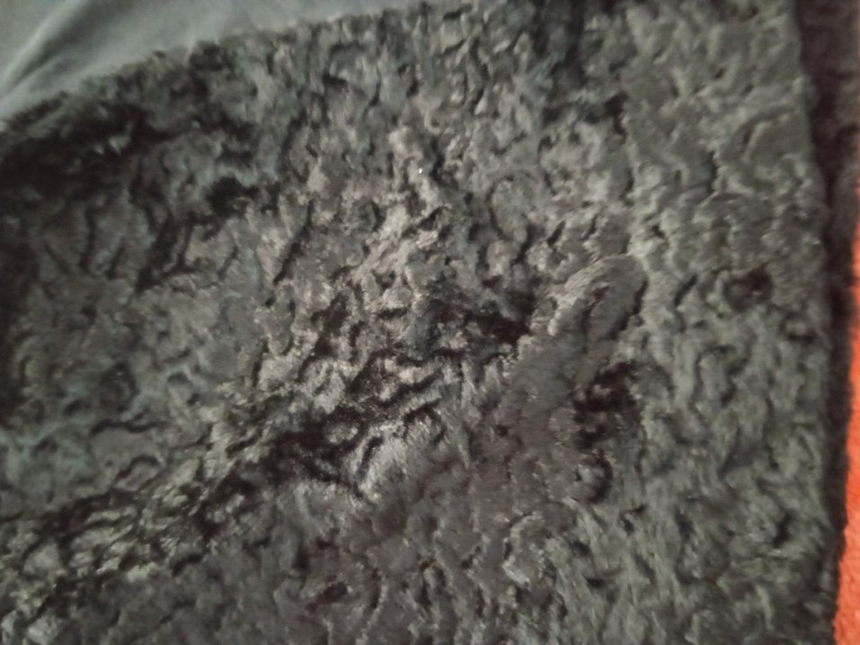 Siyah Kadın Peluş Kürk Ceket - Görsel 4