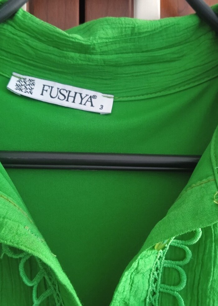 Fushya Yeşil tesettür elbise 44/46 beden - Görsel 2