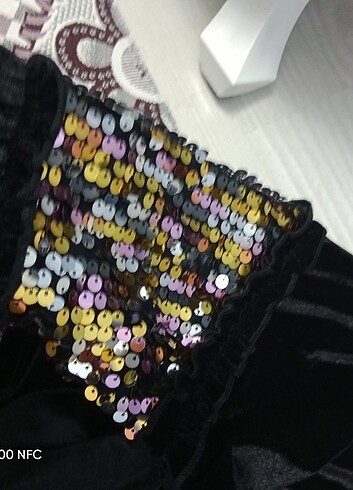 11/12 yaş kadife tulum ve şortlu etek - Görsel 6