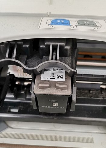 Gri HP Yazıcı ve Adaptör - Görsel 4