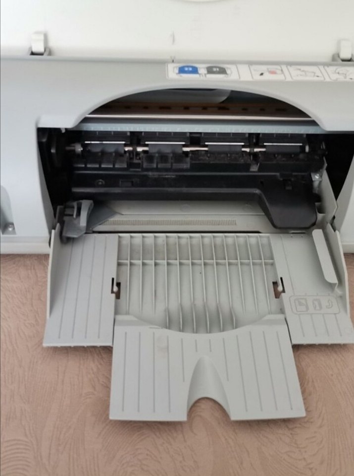 Gri HP Yazıcı ve Adaptör - Görsel 2