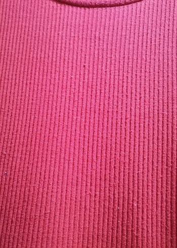 Kırmızı Kısa Kollu Dar Kesim Tişört - Görsel 2