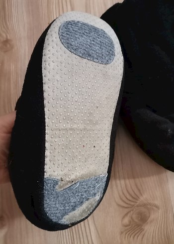 Siyah Erkek Peluş Ev Terliği - Görsel 7