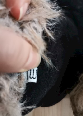 Siyah Erkek Peluş Ev Terliği - Görsel 4