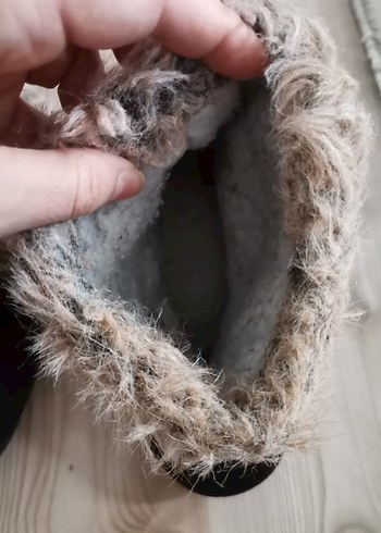 Siyah Erkek Peluş Ev Terliği - Görsel 6