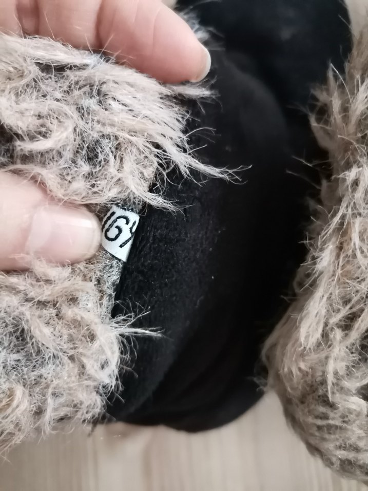 Siyah Erkek Peluş Ev Terliği - Görsel 5