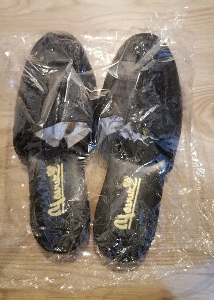 Deri içer erkek terliği - Görsel 2