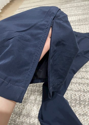 Unisex Mavi Rahat Kesim Kumaş Pantolon - Görsel 5