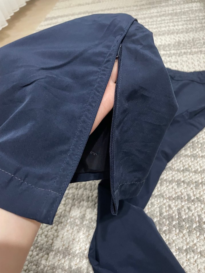 Unisex Mavi Rahat Kesim Kumaş Pantolon - Görsel 5