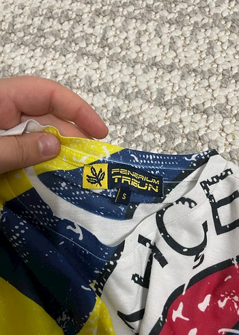 Fenerbahçe unisex Sarı Baskılı Kısa Kollu Tişört - Görsel 2